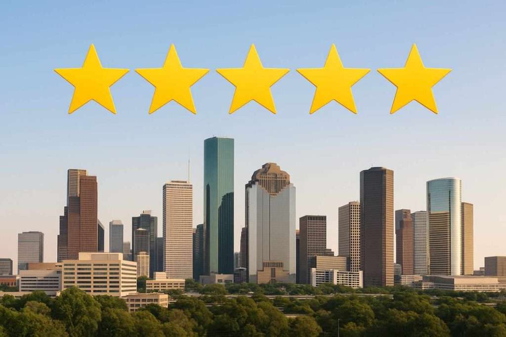 combining 5-star icons with Houston