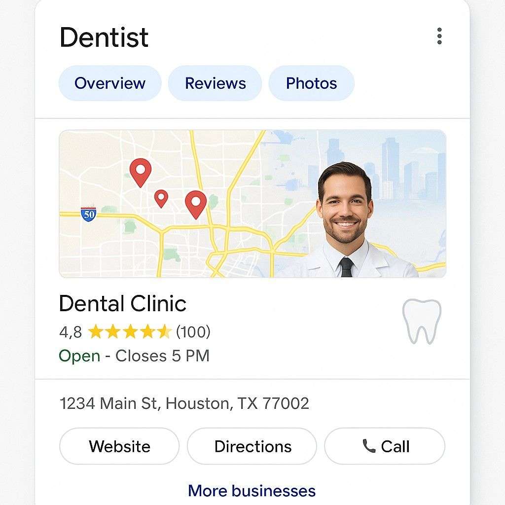 Dentist Search Results Overview