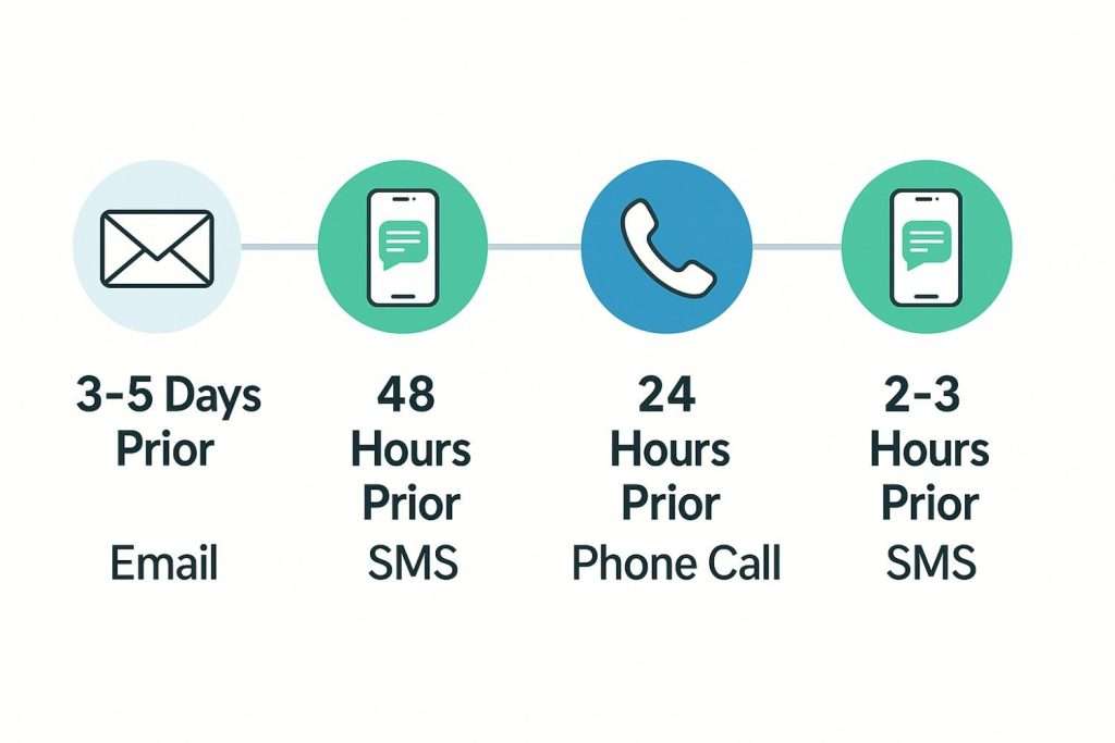 Patient Appointment Reminder Timeline